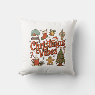 Almofada Ambiente de Natal Globo de Neve Homem de Biscoito
