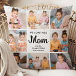 Almofada Ame a sua Colagem de Fotos Personalizada do Dia de<br><div class="desc">Celebrar o vínculo especial entre uma mãe e seus filhos com nosso Travesseiro de Foto Collage, Dia de as mães refinado. Este travesseiro fotográfico foi projetado para ser a combinação perfeita de sentimentalidade e estilo, fazer-o como um presente ideal para o Dia de as mães. Recursos Design personalizados: Nossos travesseiros...</div>
