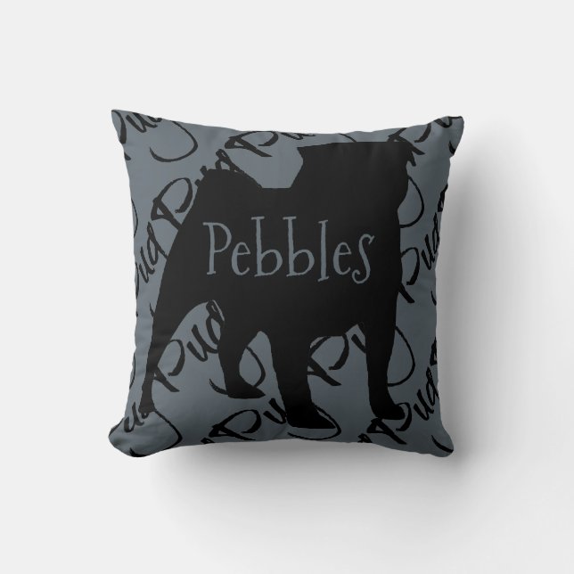 Almofada Ame Meu Travesseiro Pug (Frente)