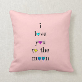 Almofada Ame-o à lua…. e traseiro (aqua no rosa)