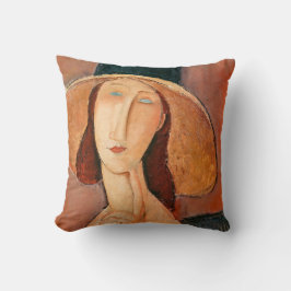 Almofada Amedeo Modigliani - Jeanne Hebuterne em Grande Cha