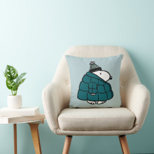 Almofada Amendoins Jaqueta Puffer de inverno de Snoopy
