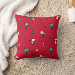 Almofada Amendoins Presente de Natal Com Vermelho