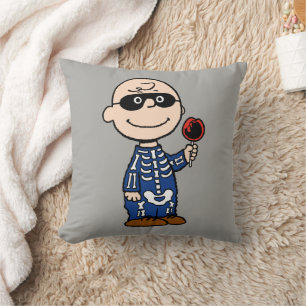 Almofada Amendoins Skeleton Charlie Brown