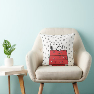 Almofada Amendoins   Snoopy Doghouse Snowflakes