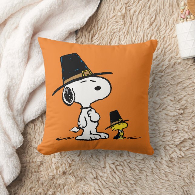 Almofada Amendoins | Snoopy & Woodstock Pilgrim (Cobertor)