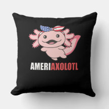 Ameriaxolotl Cute Axolotl com bandeira Americana