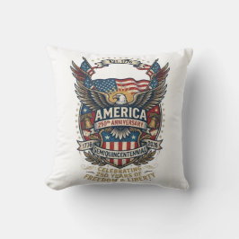 Almofada America 250th Anniversary Patriotic 1776 Freedom