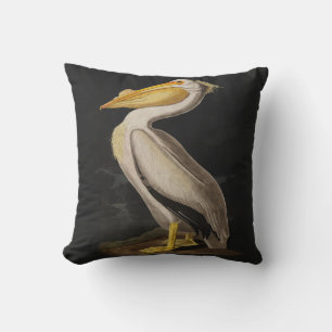 Almofada América do Pássaro Pelicano Branco da Audubon
