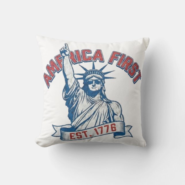 Almofada AMERICA FIRST - Est. 1776 (Frente)