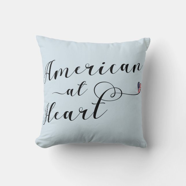 Almofada American At Heart Throw, EUA (Frente)