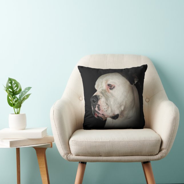 Almofada American Bulldog Portrait (Cadeira)