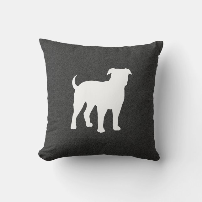 Almofada American Bulldog Silhouette (Frente)