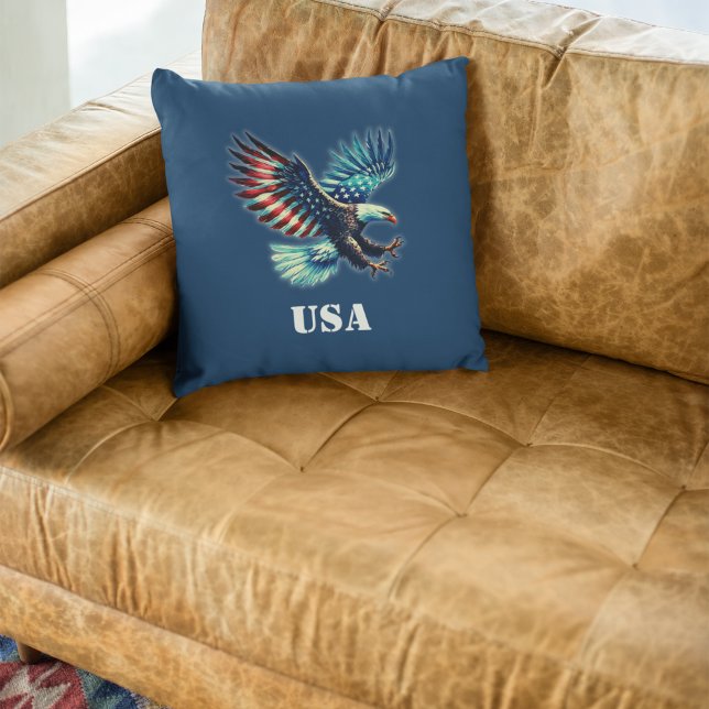 Almofada American Eagle Patriotic USA (Criador carregado)