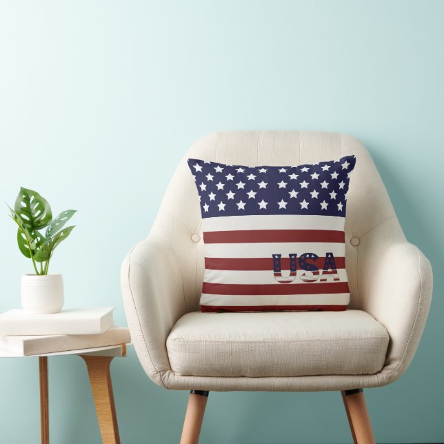 Almofada American Flag American USA Pattern (Cadeira)