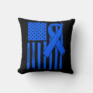 Almofada American Flag Blue Ribbon Ataxia Sensibence T-Shir