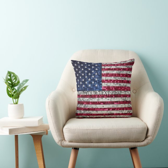 Almofada American Flag Mosaic (Cadeira)