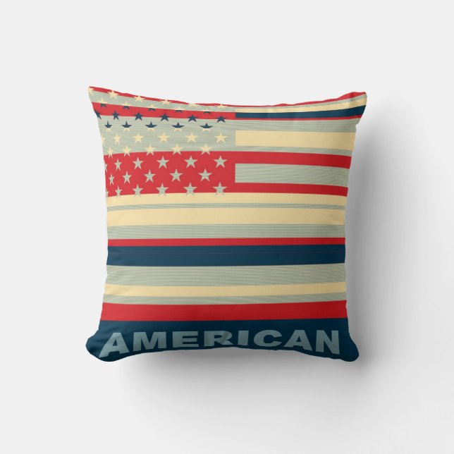Almofada American Flag Pop Art 2° (Frente)