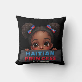 Almofada American Haitian Flag Day Haitian Princess