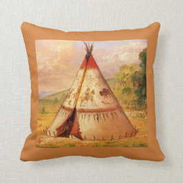 Almofada American Indian Teepee, and Scenery, Catlin