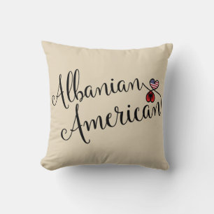 Almofada Americano albanês coxim entrelaçado do lance dos