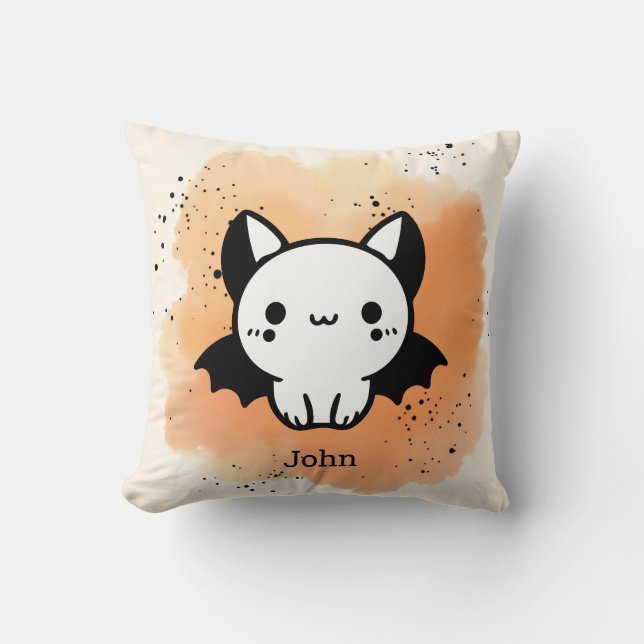 Almofada Amigo Adorável do Bat - Arte de Enfermeiro Minimal (Frente)