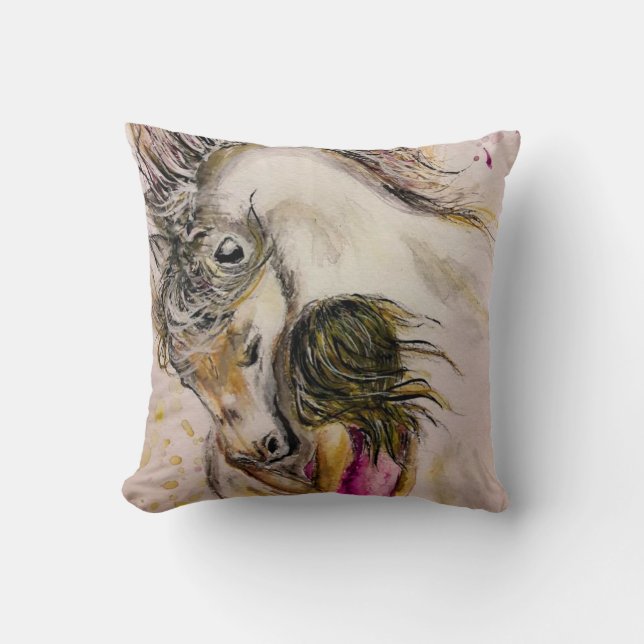 Almofada Amigos Adoráveis - Pintura em Watercolor (Frente)