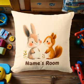 Almofada Amigos de Bunny & Squirrel Woodland | Sala para Cr