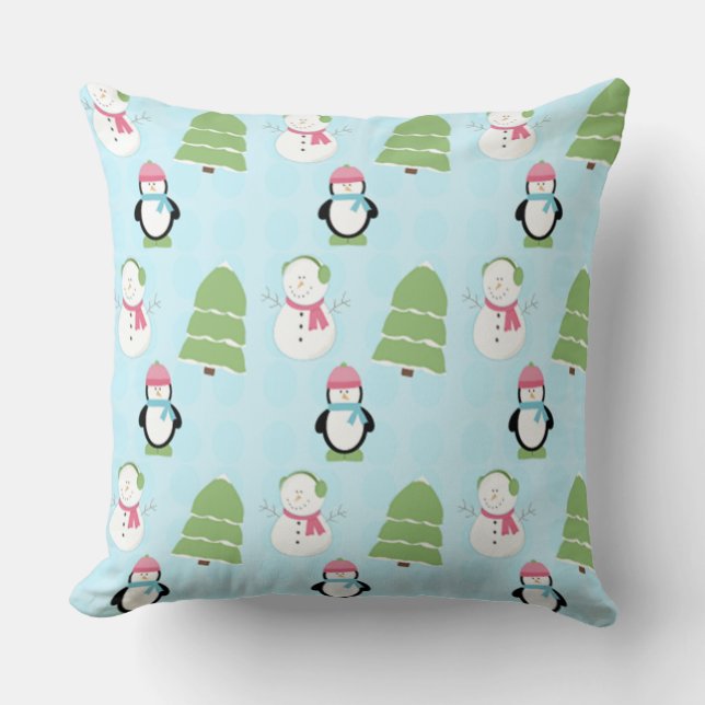 Almofada Amigos do inverno (Frente)