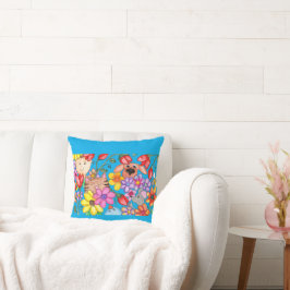 Almofada Amigos entre as Flores