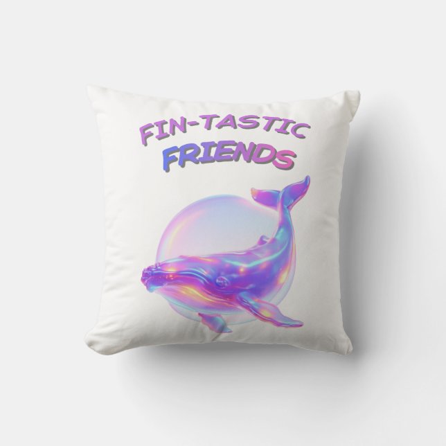 Almofada Amigos Fin-tásticos (Frente)