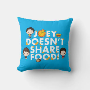 Almofada AMIGOS™ Joey não compartilha Comida Chibi