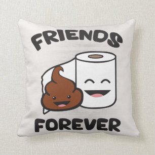 Almofada Amigos para sempre - rolo do tombadilho e do papel