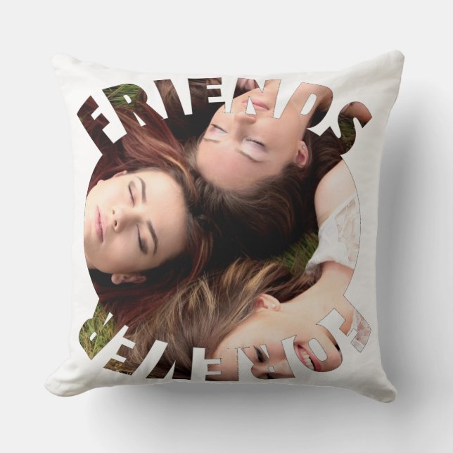 Almofada Amigos personalizados para sempre (Frente)