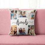 Almofada Amizade Amigos 6 Colagem de Fotografias Mantendo P<br><div class="desc">Celebrar a essência da amizade com o Travesseiro decorativo de presentes da Amizade Amizade Amizade 6 Collage de Foto Keepsasasasak. Personalizada com uma bela colagem organizada de seis fotos queridas, ela captura os momentos especiais compartilhados com seus amigos mais próximos. Feito com materiais de alta qualidade, esse travesseiro acrescenta um...</div>