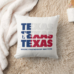 Almofada Amizade FLAG TEXAS Patriótica