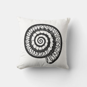 Almofada Ammonite Fóssil - Selo Espiral