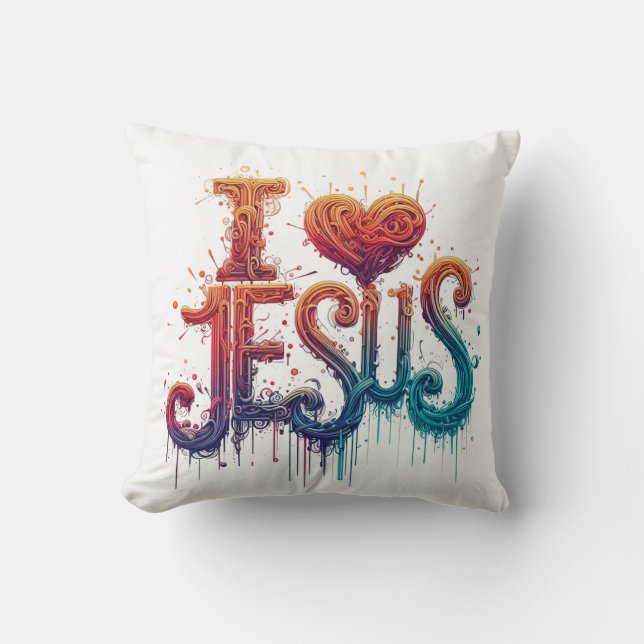Almofada Amo Jesus #3 (Frente)