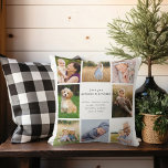 Almofada Amo-Te Vovô E Vovô Colagem Fotográfica<br><div class="desc">Amo seu vovô e travesseiro decorativo de colagem fotográfica. Este travesseiro decorativo apresenta 8 fotos e texto personalizável. As fotos e o texto podem ser facilmente personalizados com as fotos e os textos que você escolher. Travesseiros decorativos personalizados fazem presentes de excelente para avós para natal, aniversários, dia de as...</div>