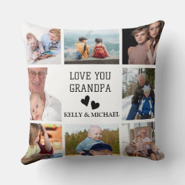 Almofada Amo-Te Vovô, Travesseiro decorativo Fotográfico de