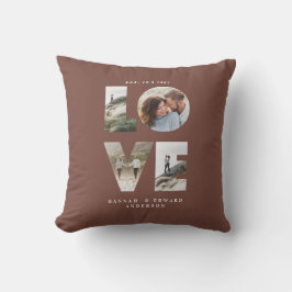 Almofada Amor 4 foto presente simples moderno personalizado