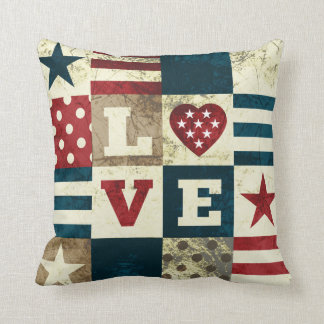 Almofada Amor América patriótica