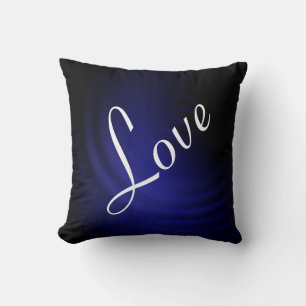 Almofada Amor Azul Negro