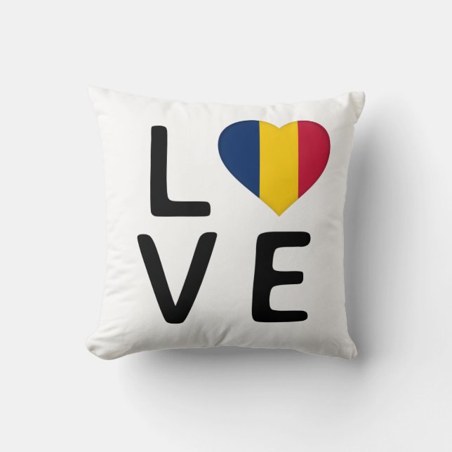 Almofada Amor - Bandeira Chade (Frente)