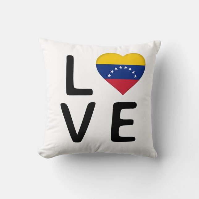 Almofada Amor - Bandeira da Venezuela (Frente)