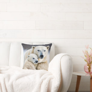 Almofada Amor com Urso Polar Ártico
