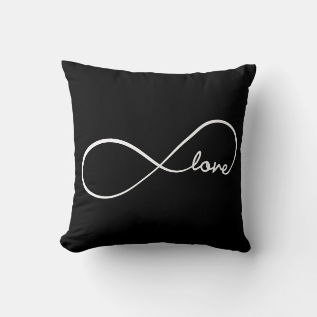 Almofada Amor da infinidade com teste padrão da viga (Frente)