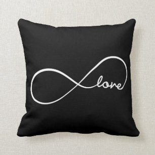 Almofada Amor da infinidade com teste padrão da viga