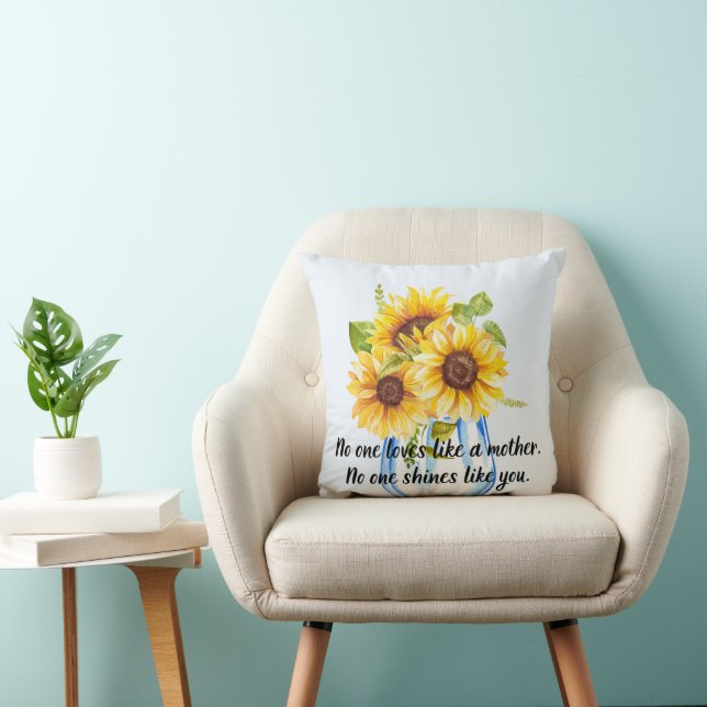 Almofada Amor da Mãe com Travesseiro decorativo de Sol (Cadeira)