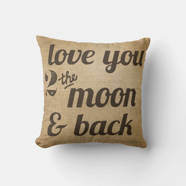 Almofada Amor de serapilheira você 2 da lua o costume (Frente)